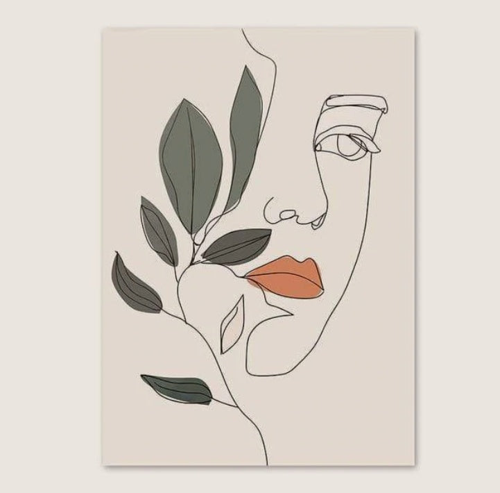 : Canvas Simple Modern Wall Art Frameless
