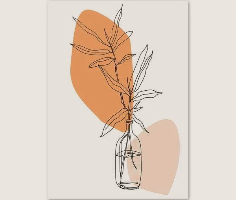 : Canvas Simple Modern Wall Art Frameless