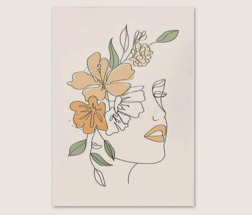 : Canvas Simple Modern Wall Art Frameless