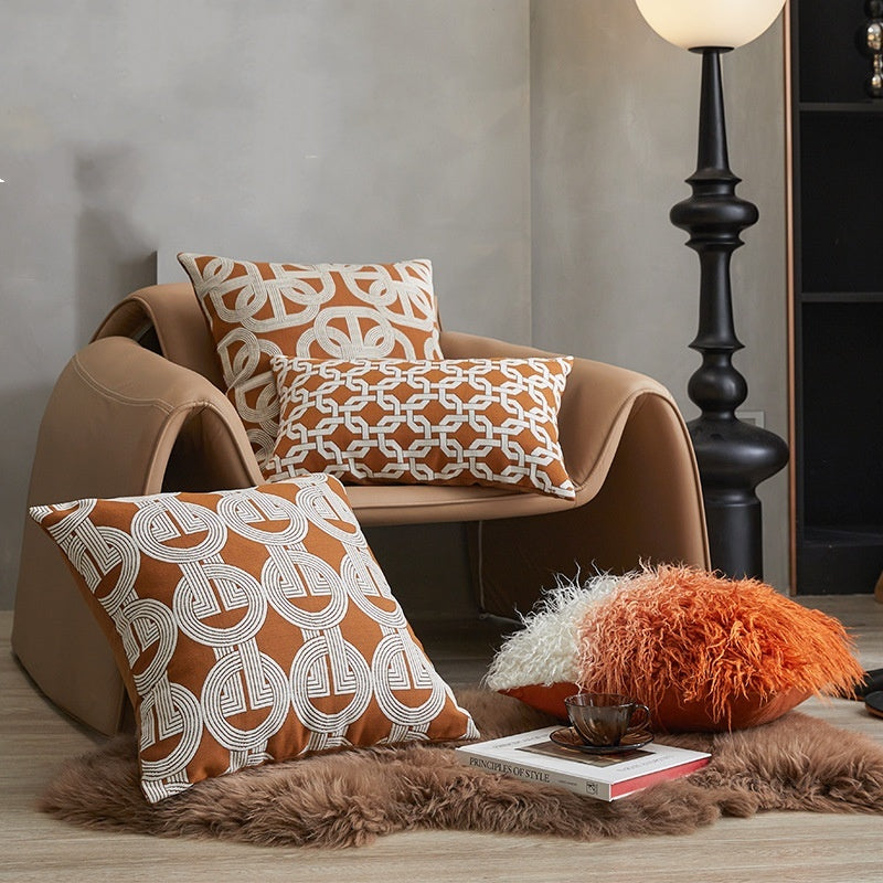 Sofa Cushion Case Bedside Square Pillow Backrest Throw Pillowcase