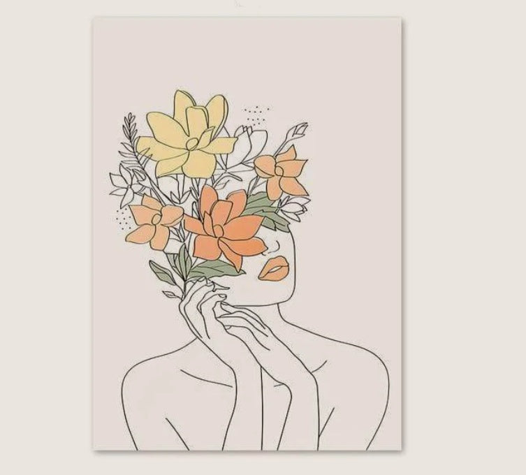 : Canvas Simple Modern Wall Art Frameless