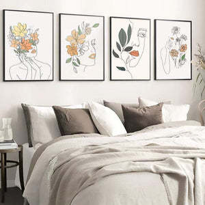 : Canvas Simple Modern Wall Art Frameless