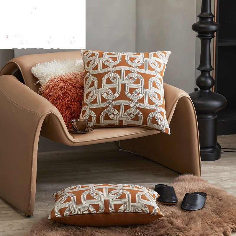 Sofa Cushion Case Bedside Square Pillow Backrest Throw Pillowcase
