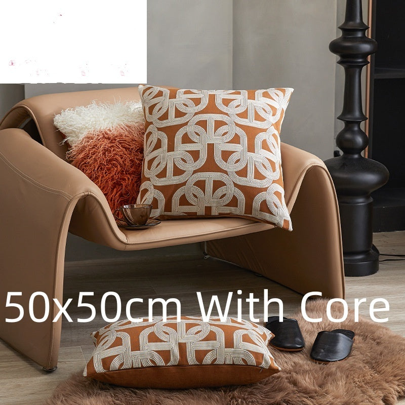 Sofa Cushion Case Bedside Square Pillow Backrest Throw Pillowcase