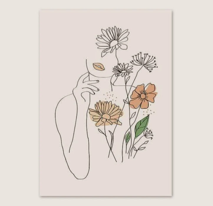 : Canvas Simple Modern Wall Art Frameless