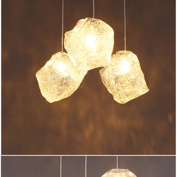  Table Lamp Dining Chandelier Bedroom Lamp Creative Natural Lighting Glass Lamp