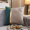 Modern Lightweight Sofa Car Cushion Cover Silk Satin Hot Stamping Metallic Color Pillowcase
