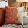 Modern Lightweight Sofa Car Cushion Cover Silk Satin Hot Stamping Metallic Color Pillowcase