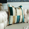  Modern Gold Green Striped Cushion Cover Geometric Gold Wave Sofa Pillow Case Backrest Waist Pillowcase 30x5 45 50cm