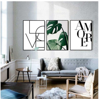  Love Amore Canvas Wall Art