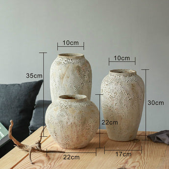  Dried flowers ceramic flower arrangement vase