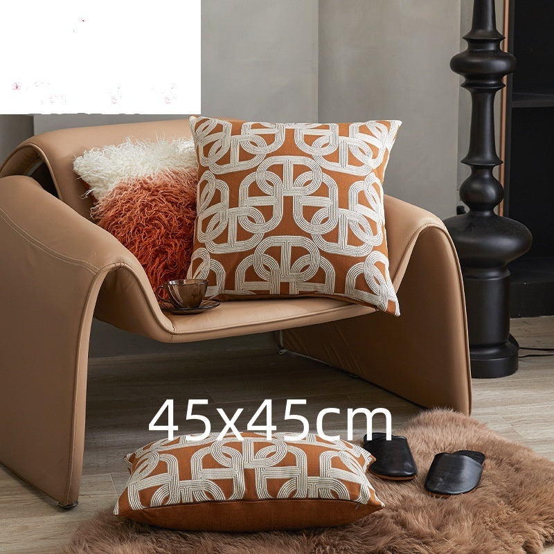 Sofa Cushion Case Bedside Square Pillow Backrest Throw Pillowcase