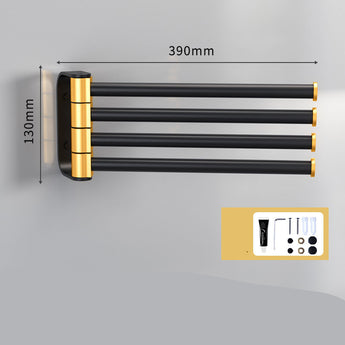  Rotating Towel Rack Free Punch Toilet Bathroom