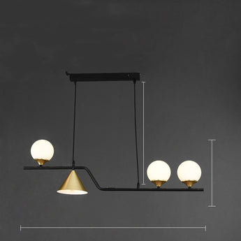  Nordic Dining Table Lamp Three Head Hall