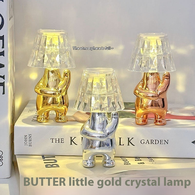 LED Creative Crystal Small Night Lamp Desktop Decoration Table Lamp
