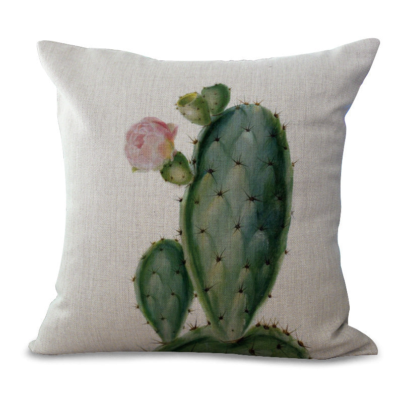 Plant Pillow Cover Succulent Cactus Pillow Case
