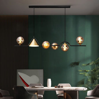  Nordic Dining Table Lamp Three Head Hall