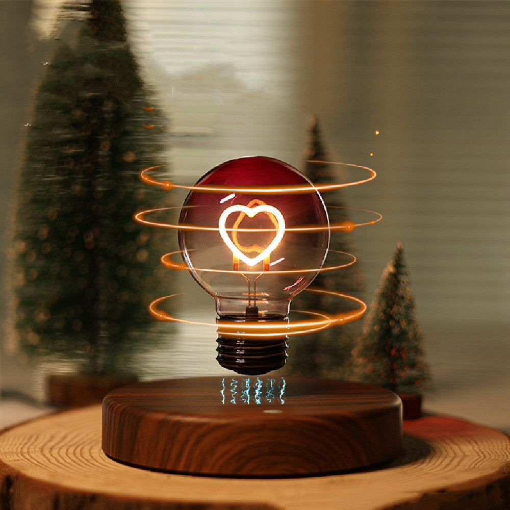  Magnetic Suspension Bulb Love Small Night Lamp Desktop Decoration