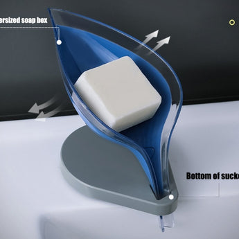  Soap Holder Sink Sponge Drain Box Creative Suction Cup