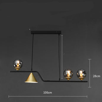  Nordic Dining Table Lamp Three Head Hall