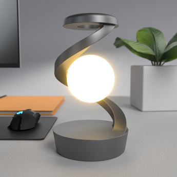 Rotating Suspension Table Lamp Wireless Charging Creative Small Night Lamp Home Decor