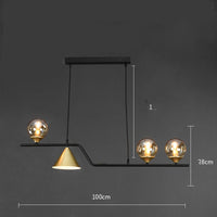  Nordic Dining Table Lamp Three Head Hall