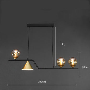  Nordic Dining Table Lamp Three Head Hall